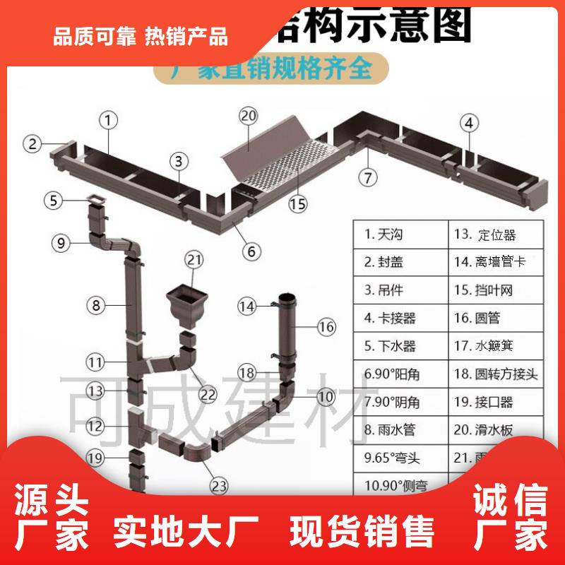天沟PVC雨水管48小时发货