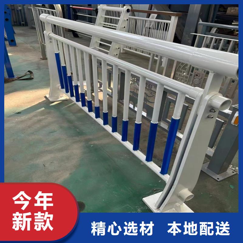 Q235钢板河道防撞立柱展鸿护栏生产速度快