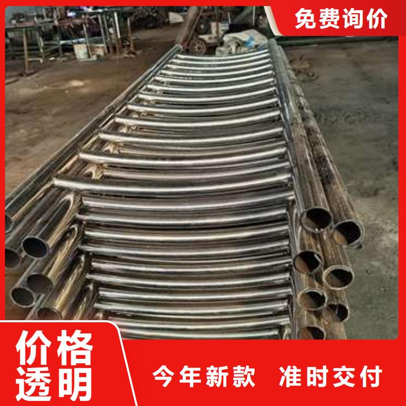 不锈钢复合管护栏_人车分流栏来图定制