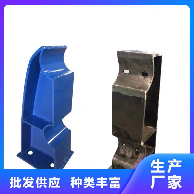 河道护栏钢背木护栏现货批发
