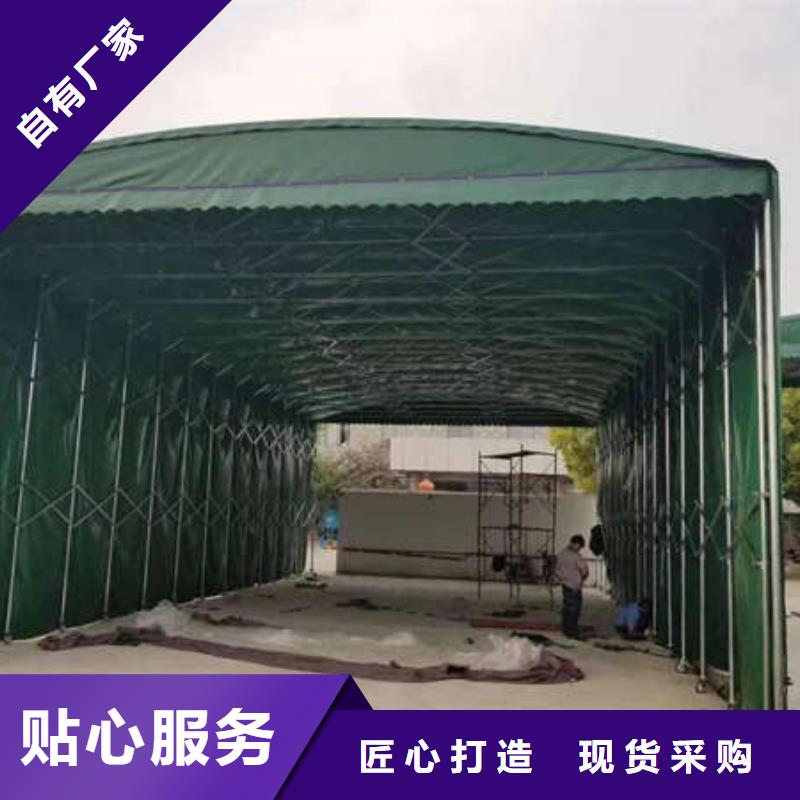 推拉帐篷来厂考察