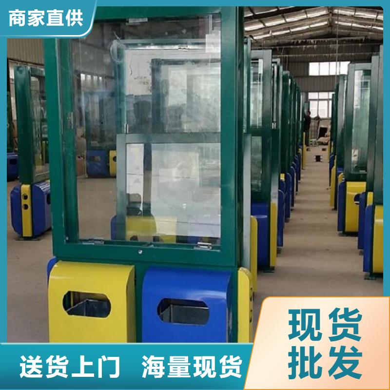 广告垃圾箱来厂考察