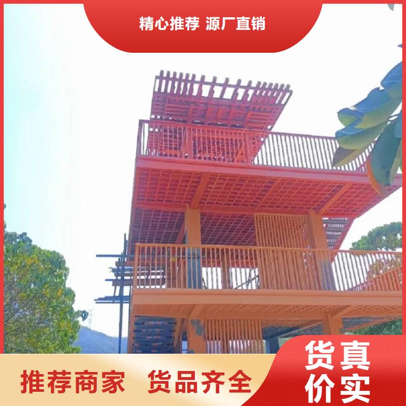 不锈钢仿木纹漆，长廊花架木纹漆，水性木纹漆厂家施工