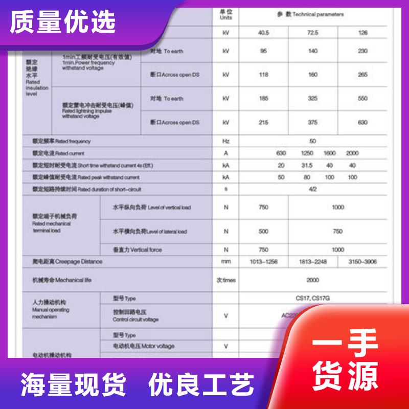 品质优选【隔离开关】真空断路器批发商 樊高电气销售部有限公司(濮阳分公司)