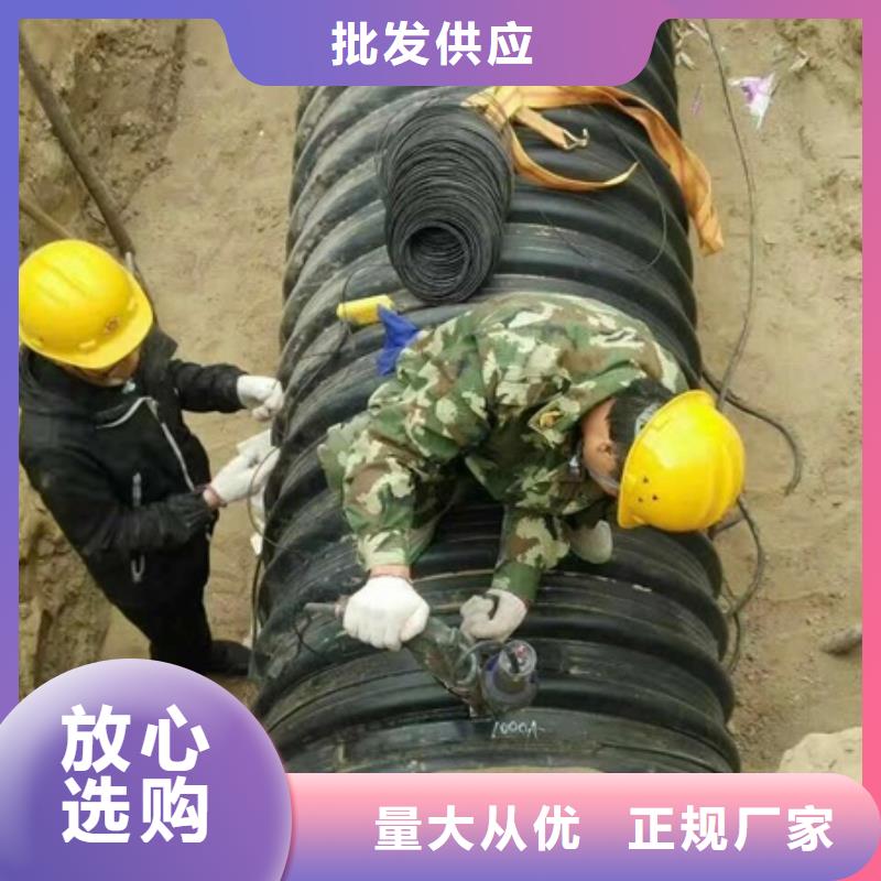 HDPE聚乙烯钢带增强缠绕管HDPE中空壁缠绕管厂家直销供货稳定
