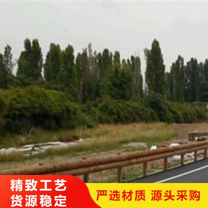 钢背木护栏LED灯光护栏长期供应